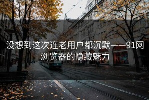 没想到这次连老用户都沉默——91网浏览器的隐藏魅力