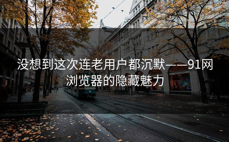 没想到这次连老用户都沉默——91网浏览器的隐藏魅力